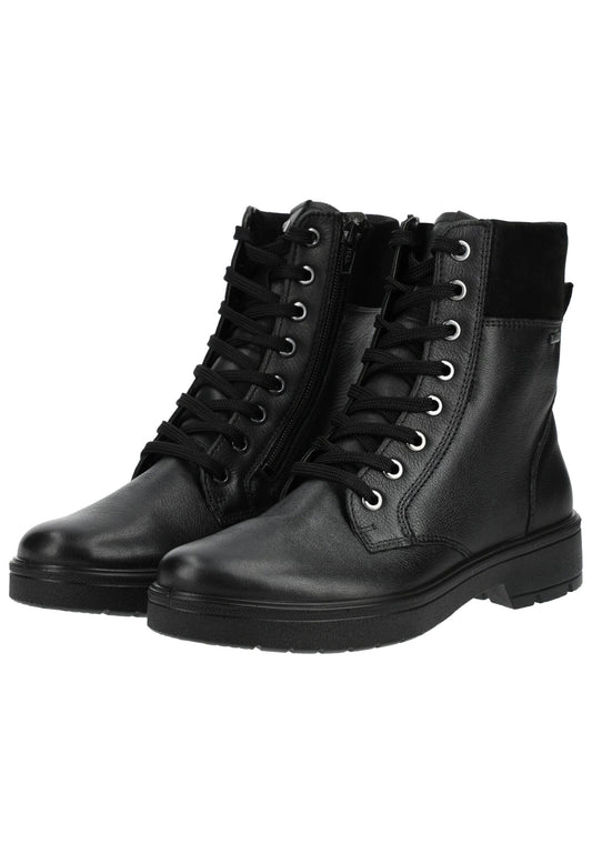 Legero Stiefelette Glattleder Schwarz