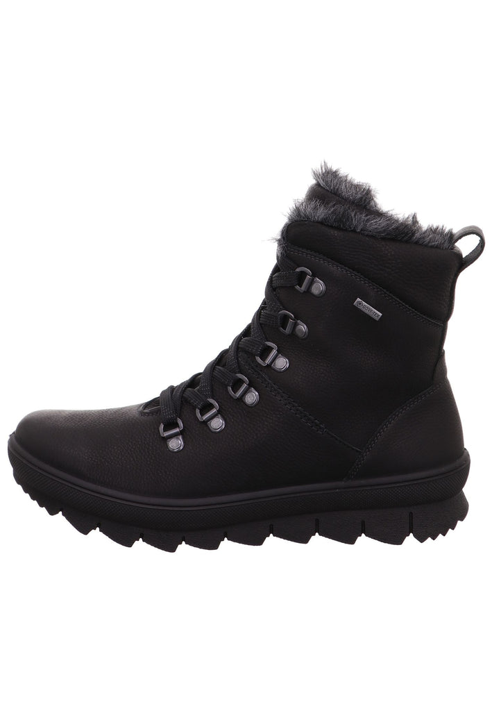 Legero Stiefelette Leder Schwarz Warmfutter