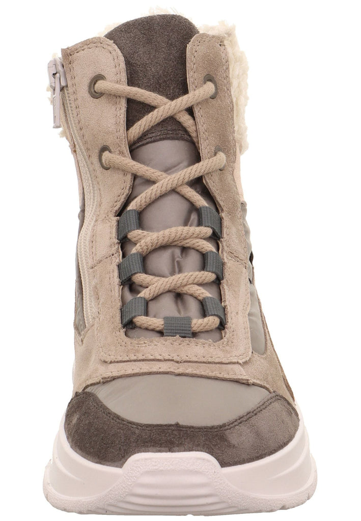Legero Stiefelette Leder/Textil Beige