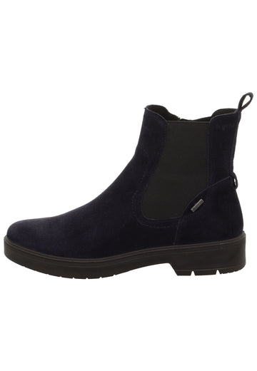 Legero Stiefelette Leder/Textil Blau