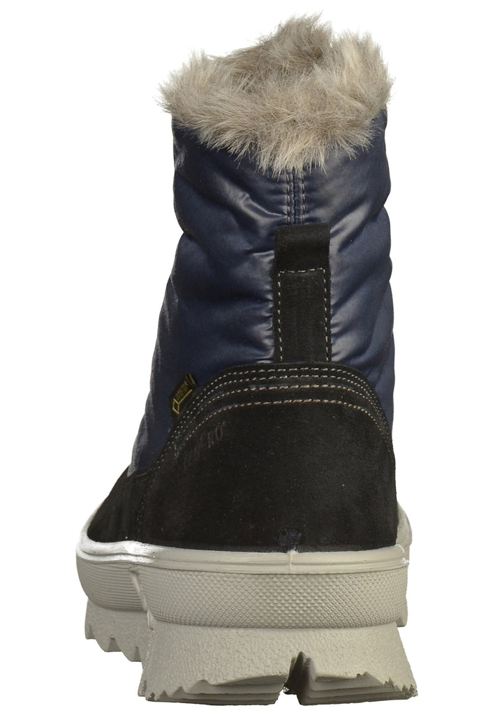 Legero Stiefelette Leder/Textil Blau