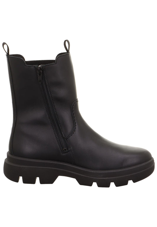 Legero Stiefelette Leder/Textil Schwarz