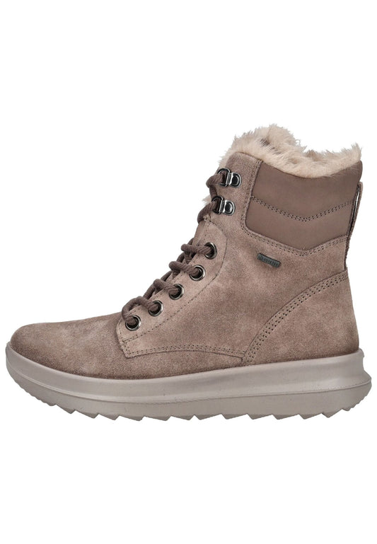 Legero Stiefelette Nubukleder Rosa Warmfutter