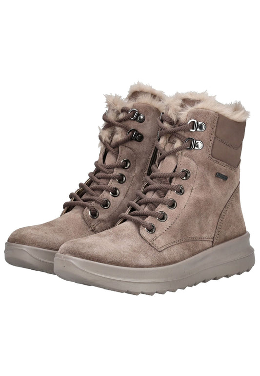Legero Stiefelette Nubukleder Rosa Warmfutter