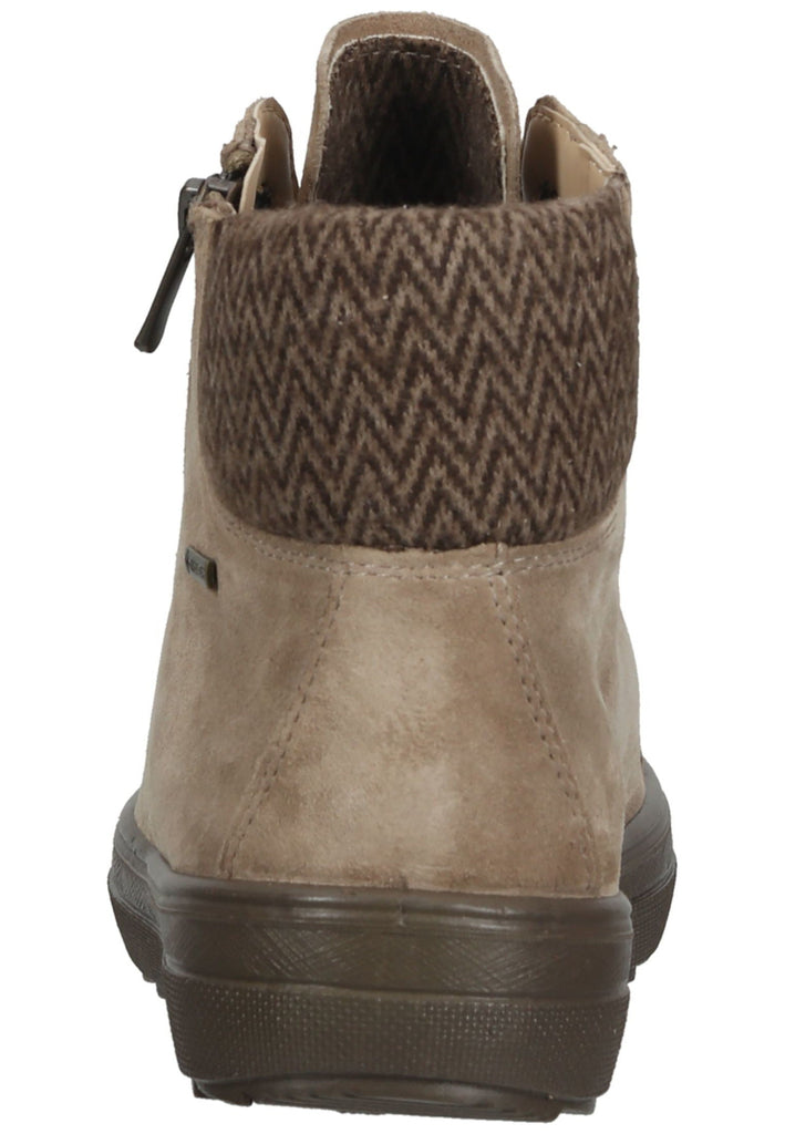 Legero Stiefelette Veloursleder Beige/Rosa Warmfutter