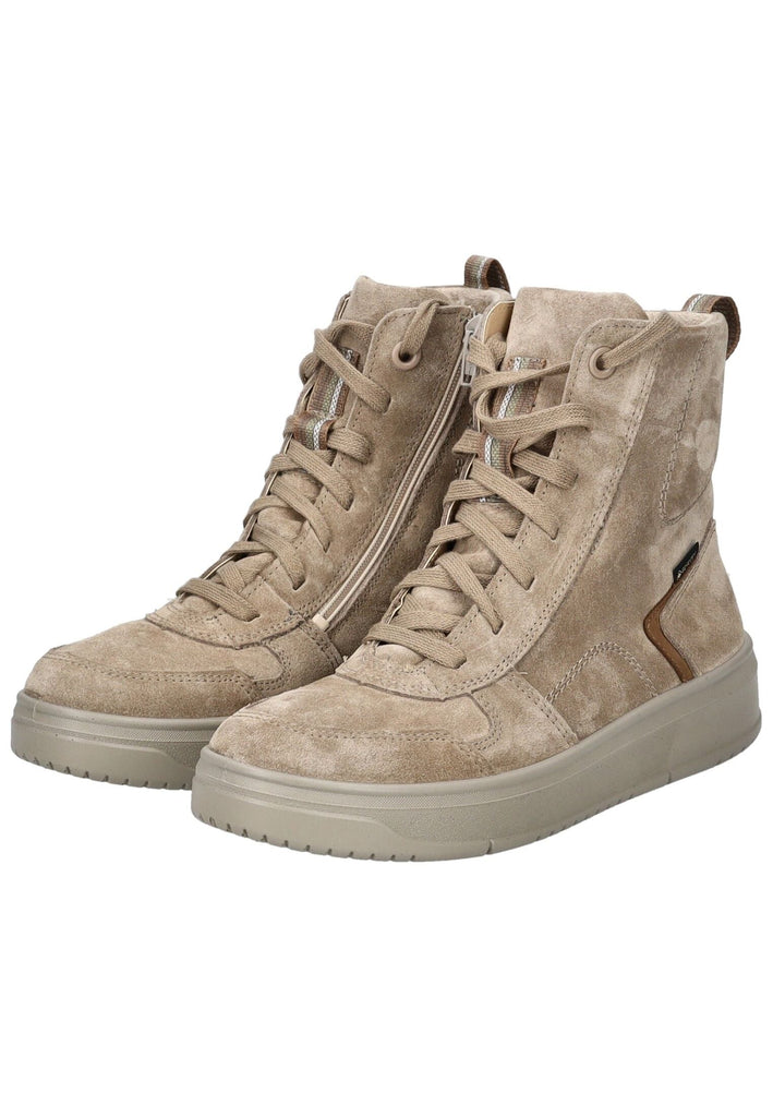 Legero Stiefelette Veloursleder Beige Warmfutter