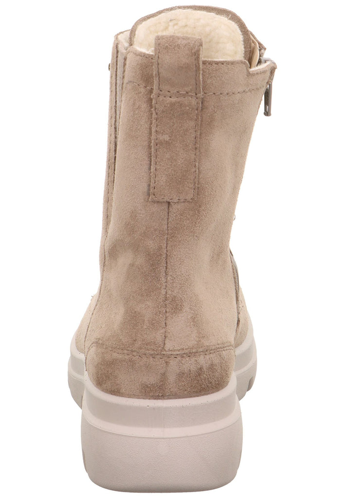 Legero Stiefelette Veloursleder Beige Warmfutter