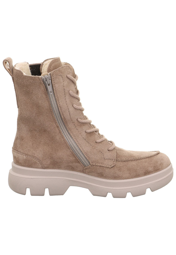 Legero Stiefelette Veloursleder Beige Warmfutter
