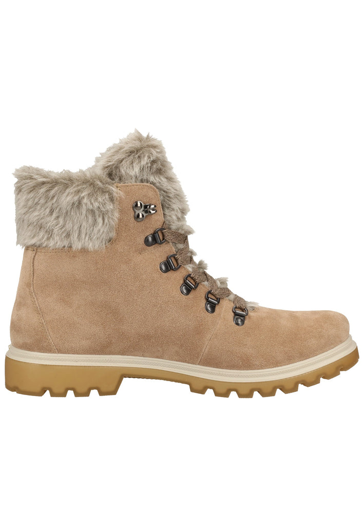 Legero Stiefelette Veloursleder Beige Warmfutter