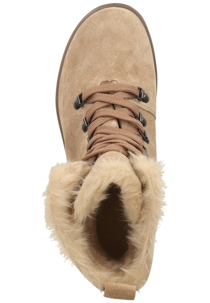 Legero Stiefelette Veloursleder Beige Warmfutter