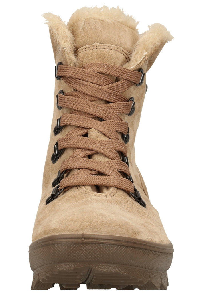 Legero Stiefelette Veloursleder Beige Warmfutter