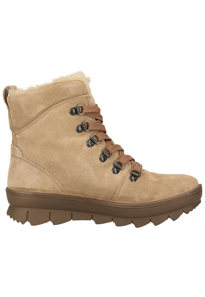 Legero Stiefelette Veloursleder Beige Warmfutter
