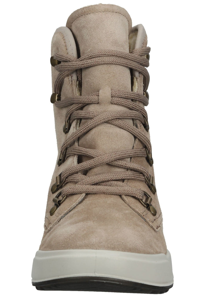Legero Stiefelette Veloursleder Beige Warmfutter