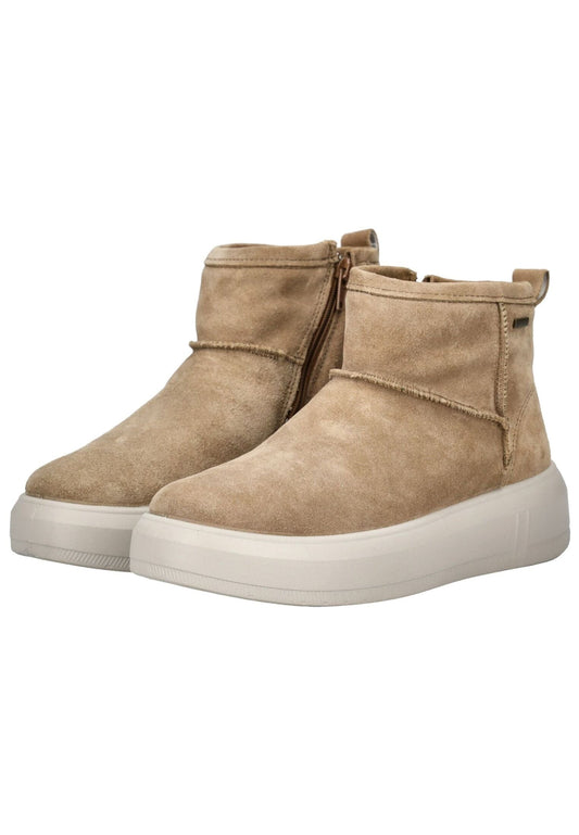 Legero Stiefelette Veloursleder Beige Warmfutter