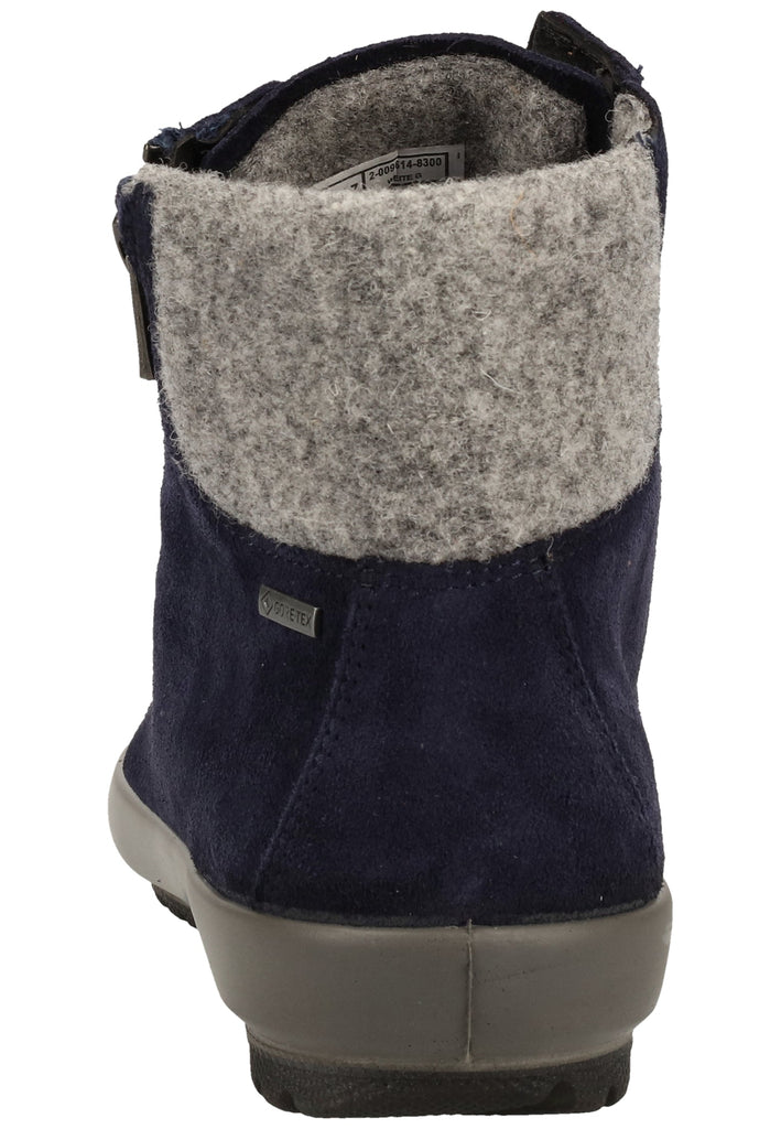 Legero Stiefelette Veloursleder Blau