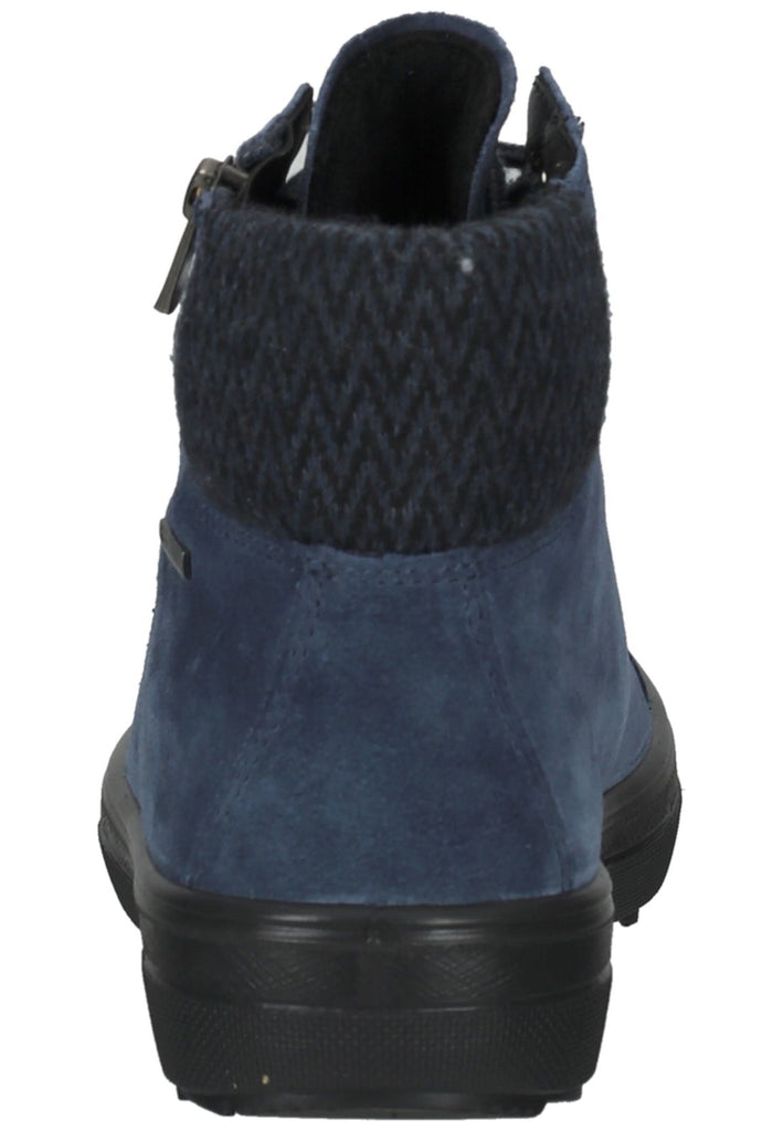 Legero Stiefelette Veloursleder Blau Warmfutter