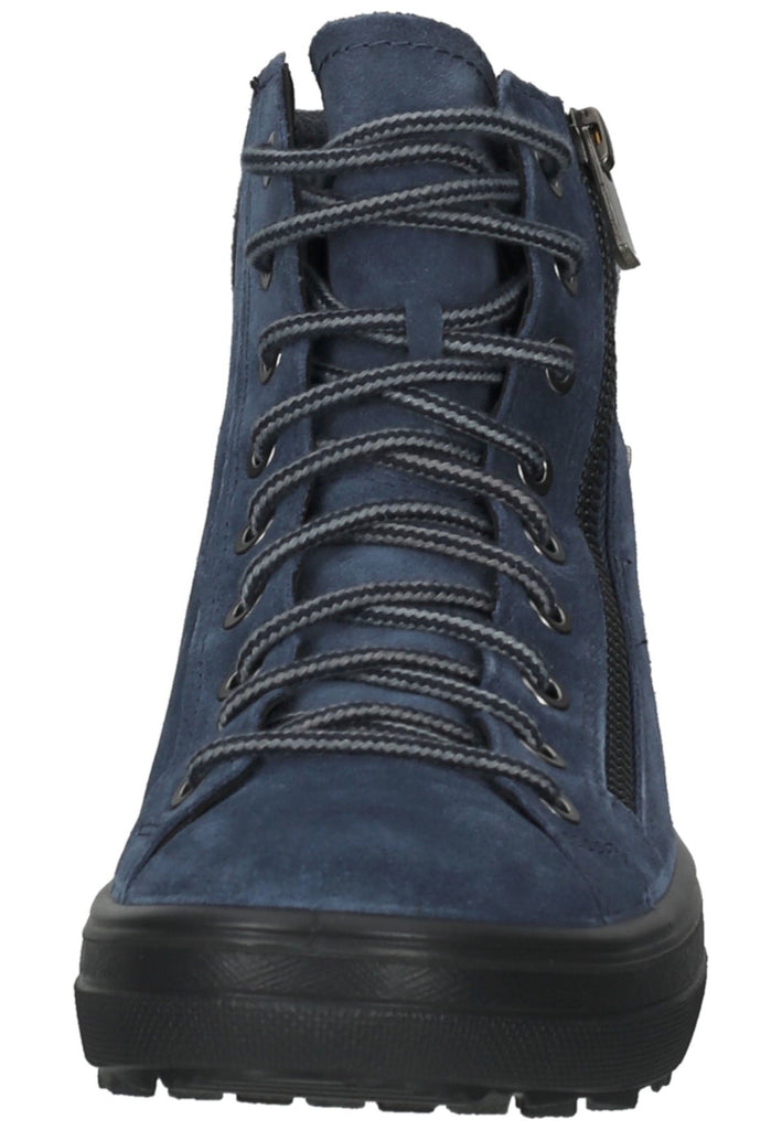 Legero Stiefelette Veloursleder Blau Warmfutter