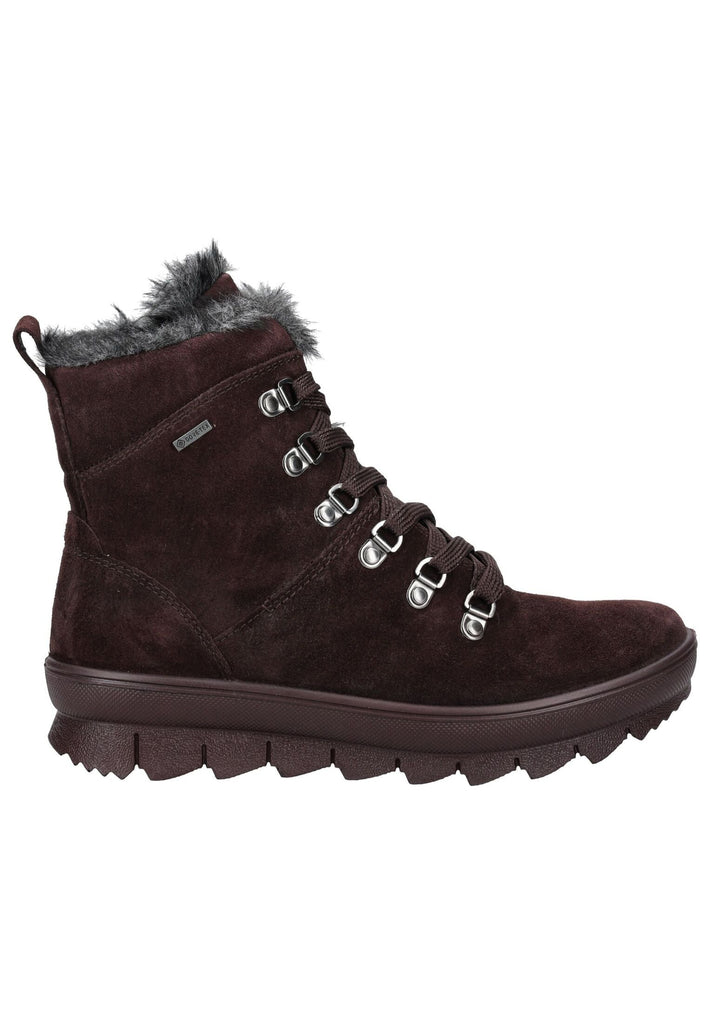 Legero Stiefelette Veloursleder Bordeaux Warmfutter