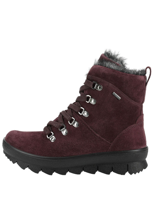 Legero Stiefelette Veloursleder Cherry Warmfutter