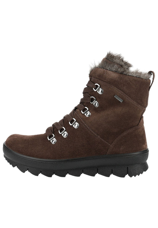 Legero Stiefelette Veloursleder Dunkelbraun Warmfutter