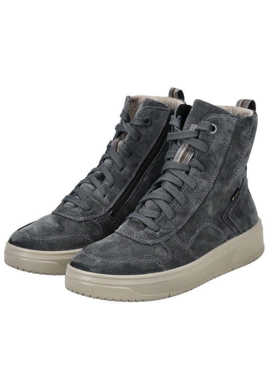 Legero Stiefelette Veloursleder Grau Warmfutter