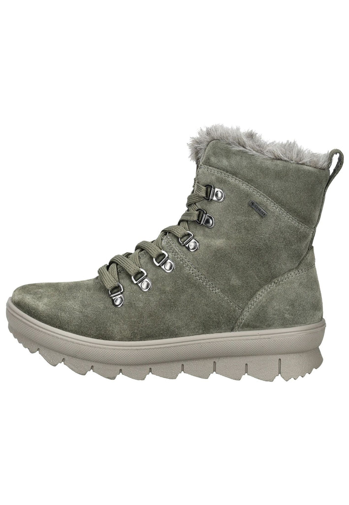 Legero Stiefelette Veloursleder Hellgrün Warmfutter