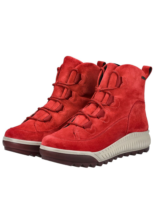 Legero Stiefelette Veloursleder Hellrot