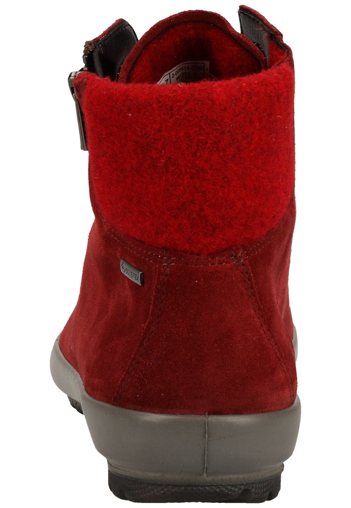 Legero Stiefelette Veloursleder Rot