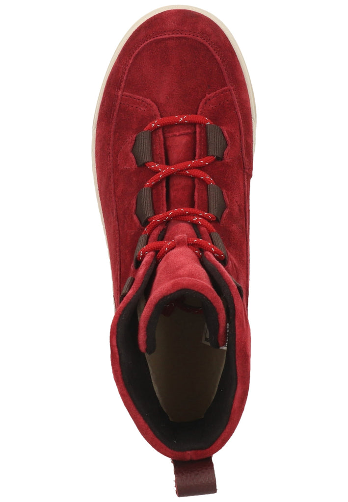 Legero Stiefelette Veloursleder Rot Warmfutter