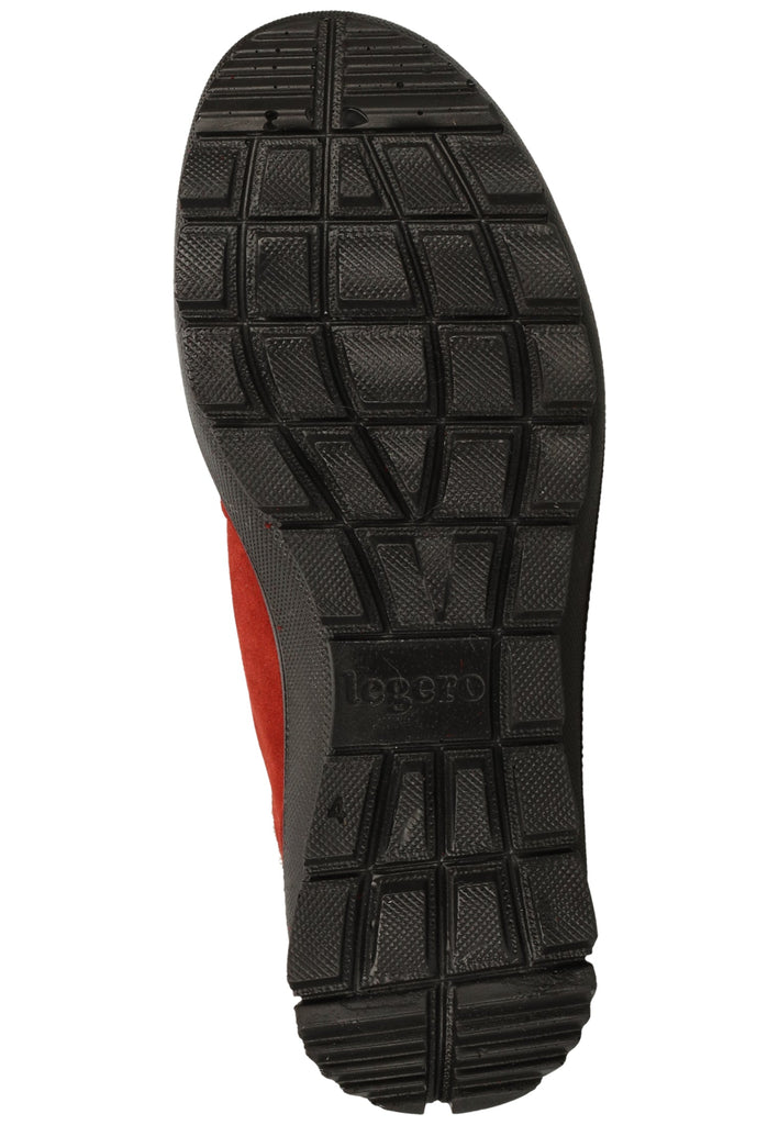 Legero Stiefelette Veloursleder Rot Warmfutter