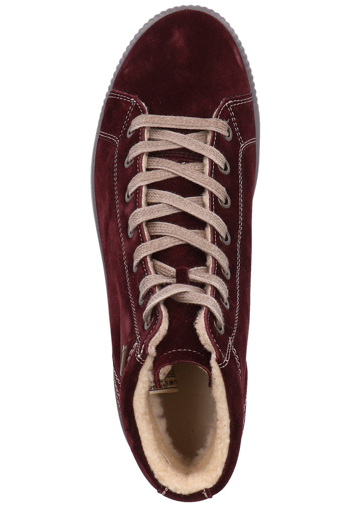 Legero Stiefelette Veloursleder Rot Warmfutter