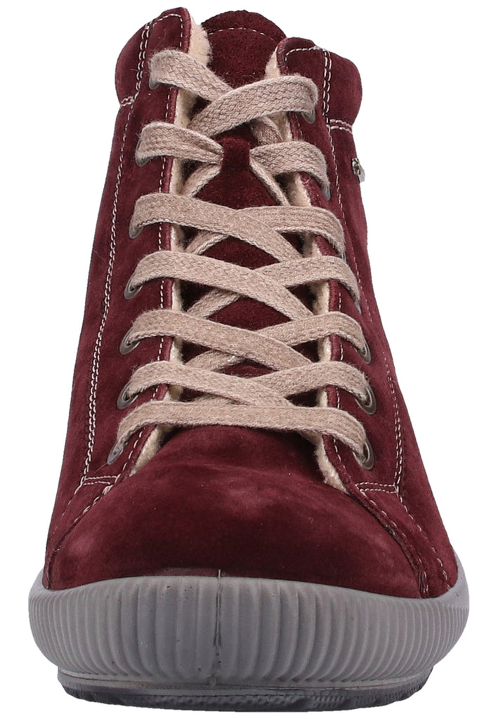 Legero Stiefelette Veloursleder Rot Warmfutter