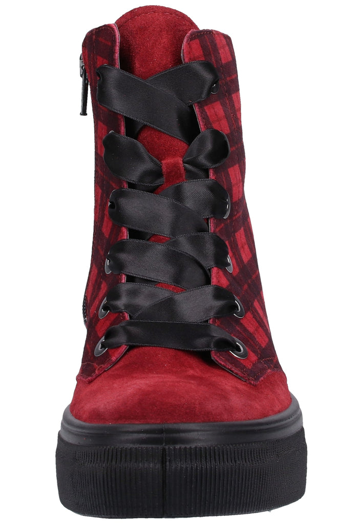 Legero Stiefelette Veloursleder Rot Warmfutter
