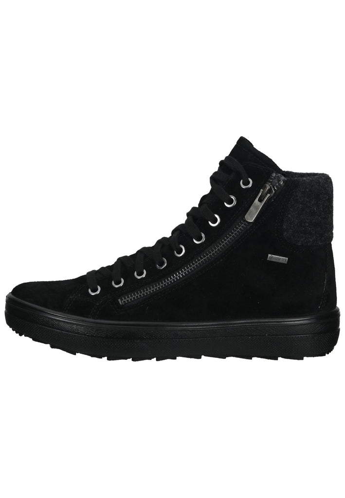 Legero Stiefelette Veloursleder Schwarz Warmfutter
