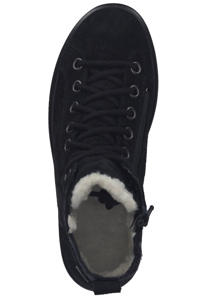 Legero Stiefelette Veloursleder Schwarz Warmfutter