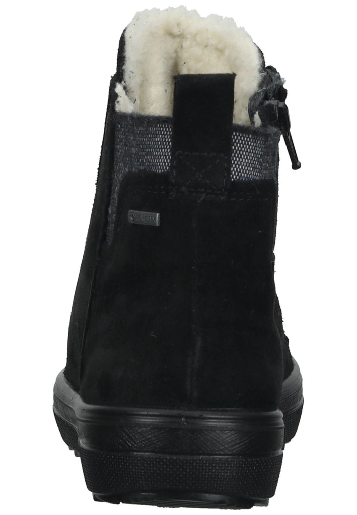 Legero Stiefelette Veloursleder Schwarz Warmfutter
