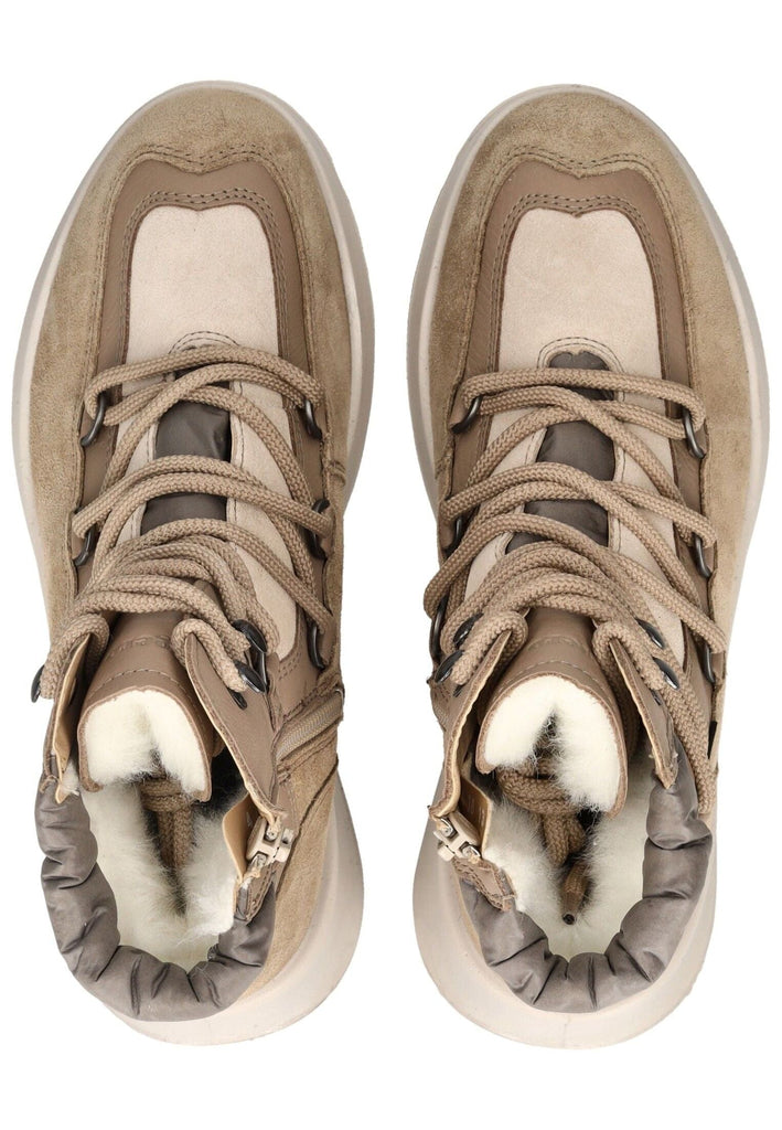 Legero Stiefelette Veloursleder/Textil Beige Warmfutter