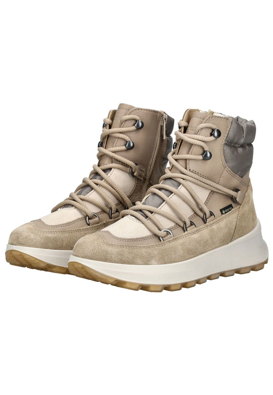 Legero Stiefelette Veloursleder/Textil Beige Warmfutter
