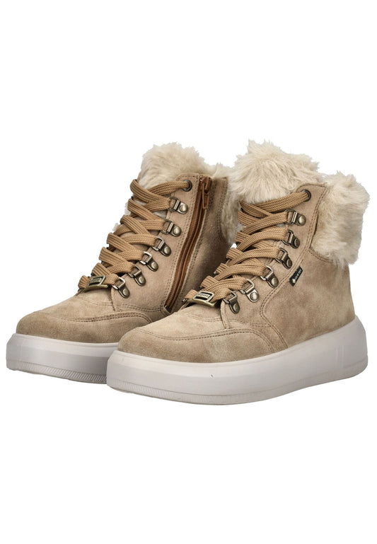Legero Stiefelette Veloursleder/Textil Beige Warmfutter