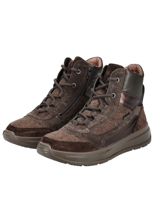 Legero Stiefelette Veloursleder/Textil Braun Warmfutter