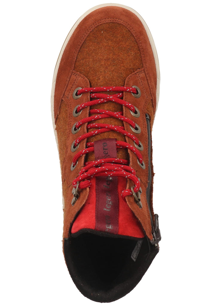 Legero Stiefelette Veloursleder/Textil Cognac