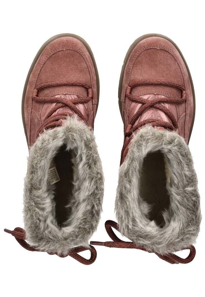 Legero Stiefelette Veloursleder/Textil Hellrot Warmfutter