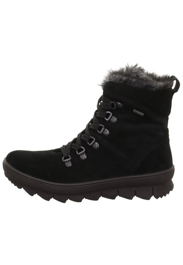 Stiefeletten Legero Stiefelette Leder Schwarz/Schwarz Warmfutter