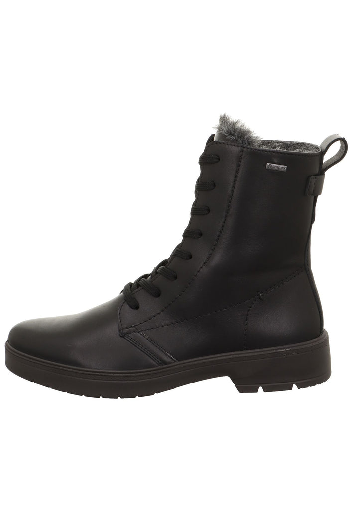 Stiefeletten Legero Stiefelette Leder Schwarz Warmfutter