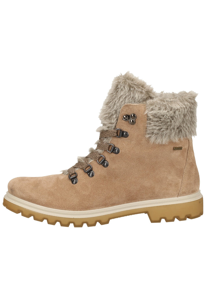 Stiefeletten Legero Stiefelette Veloursleder Beige Warmfutter