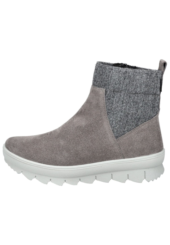 Stiefeletten Legero Stiefelette Veloursleder Grau Warmfutter