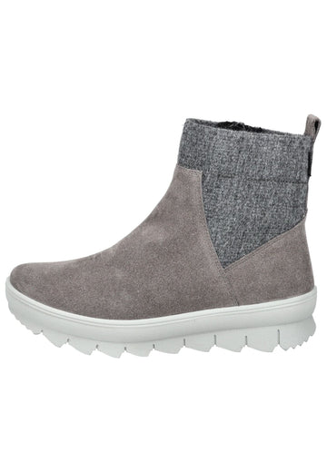 Stiefeletten Legero Stiefelette Veloursleder Grau Warmfutter