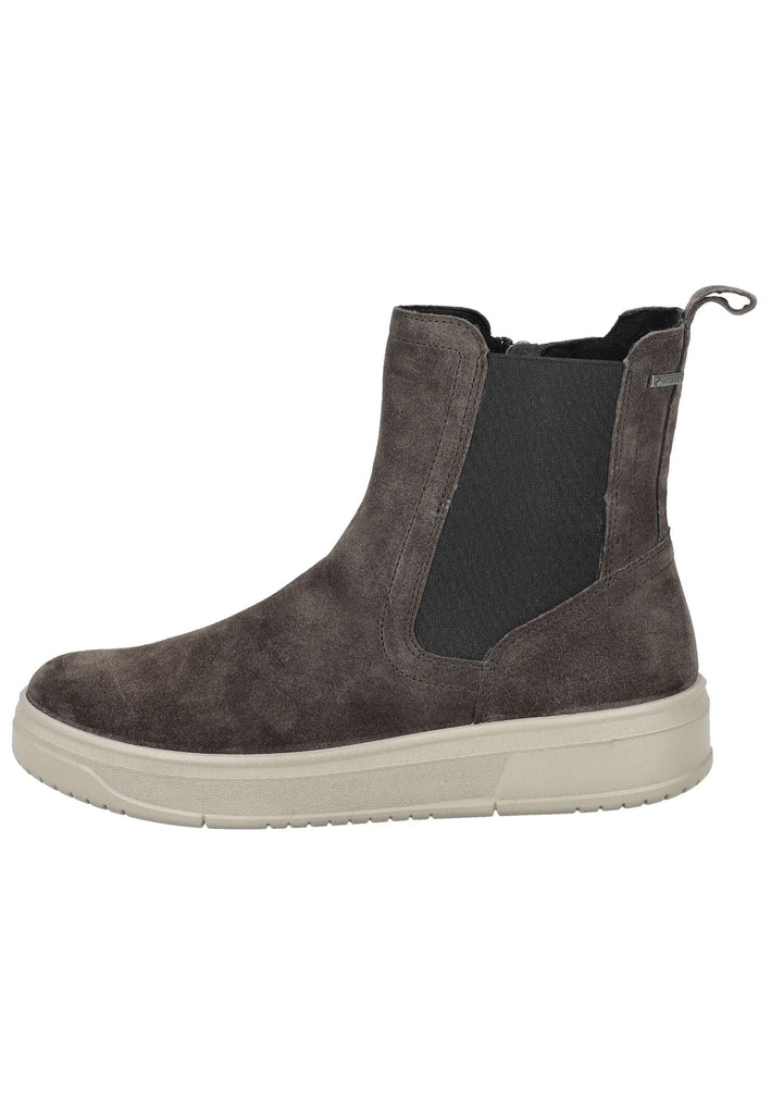 Stiefeletten Legero Stiefelette Veloursleder Grau Warmfutter