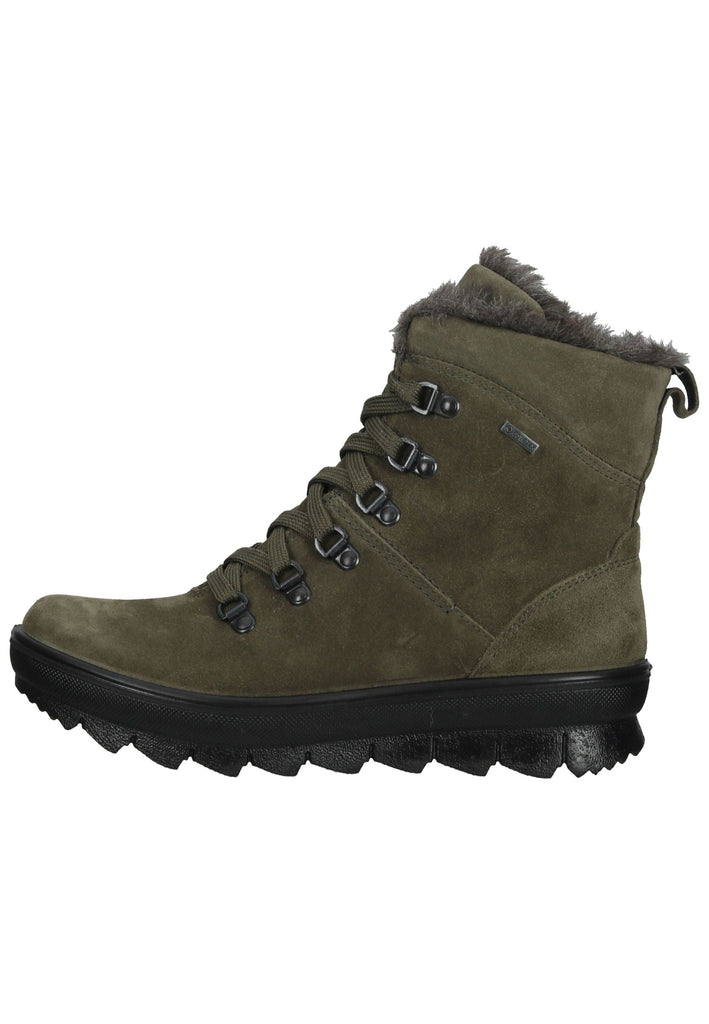 Stiefeletten Legero Stiefelette Veloursleder Grün Warmfutter