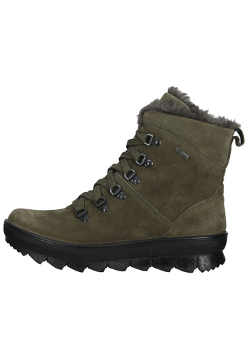 Stiefeletten Legero Stiefelette Veloursleder Grün Warmfutter